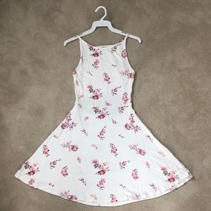 Garage White Flowered Dress